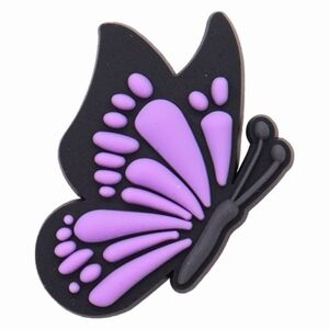 NEW Mystic Purple Black Butterfly Charm for CROCS